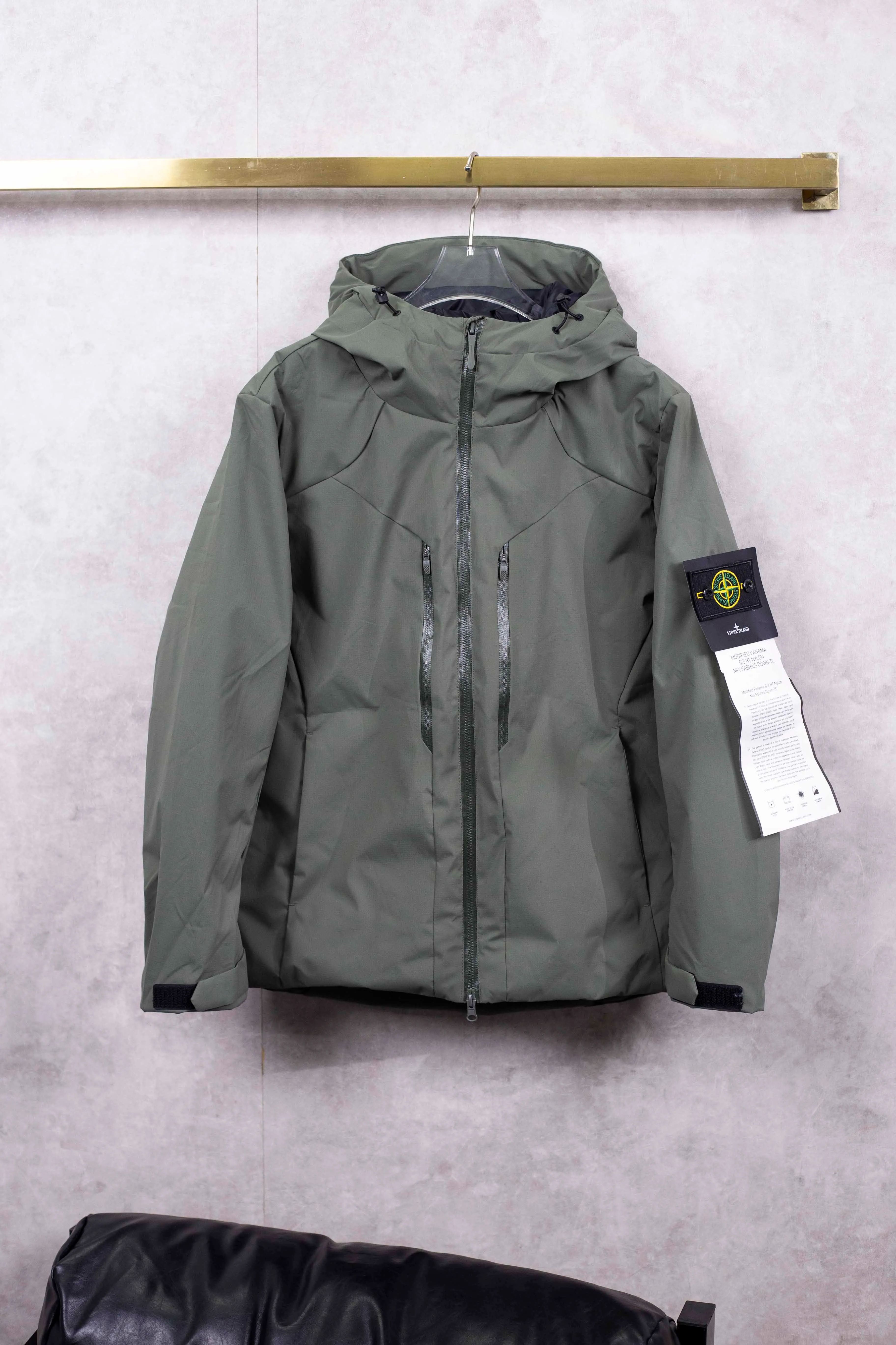 Olive green detailed real shot # P390